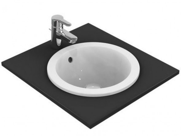 Ideal Standard Connect umywalka wpuszczana w blat 38x38 cm bez otworu na baterię E505101