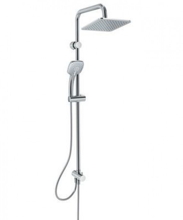 Ideal Standard Rain Cube zestaw prysznicowy z deszczownicą do baterii ściennej chrom A5862AA