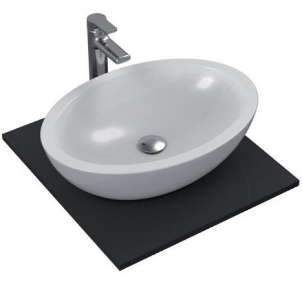 Ideal Standard Strada umywalka stawiana na blat owalna 60cm bez otworu na baterię K078401