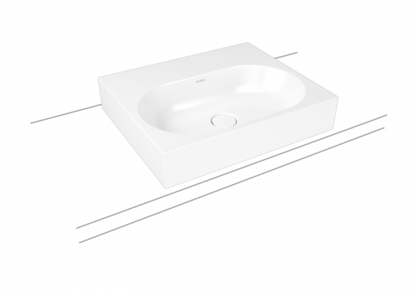 Kaldewei Centro umywalka nablatowa bez przelewu 90x50 cm wys. rantu 120 mm 3058 903106013001