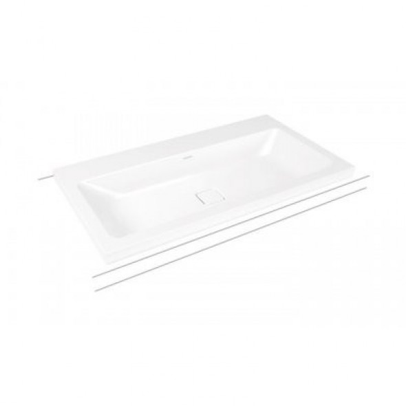 Kaldewei Cono umywalka nablatowa z otworem, bez przelewu 90x50 cm wys. rantu 40 mm 3084 902006013001