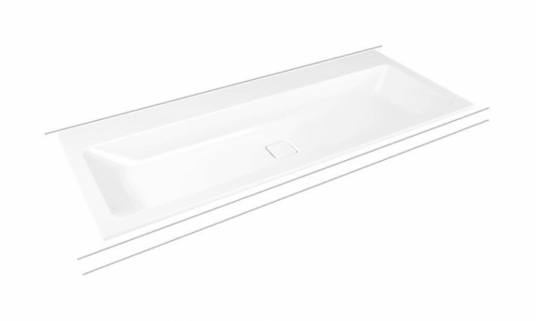 Kaldewei Cono umywalka wpuszczana w blat bez otwotu i bez przelewu 120x50 cm 3082 901806003001