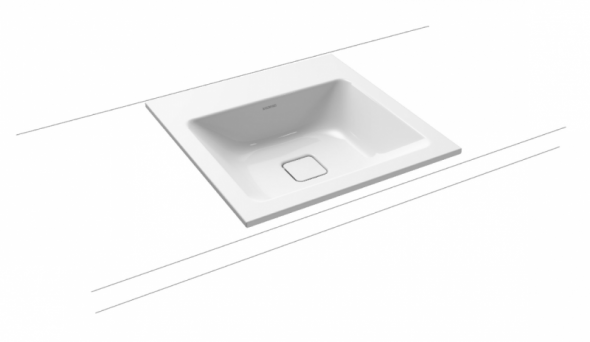 Kaldewei Cono umywalka wpuszczana w blat z otworem i bez przelewu 60x50 cm 3080 901606013001
