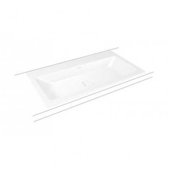 Kaldewei Cono umywalka wpuszczana w blat z otworem i bez przelwu 90x50 cm 3081 901706013001