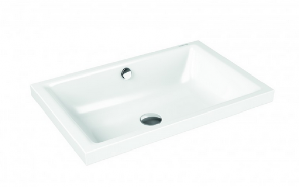 Kaldewei Puro S umywalka wpuszczana w blat z przelewem 60x38,5 cm wys. rantu 40mm 3173 908906003001