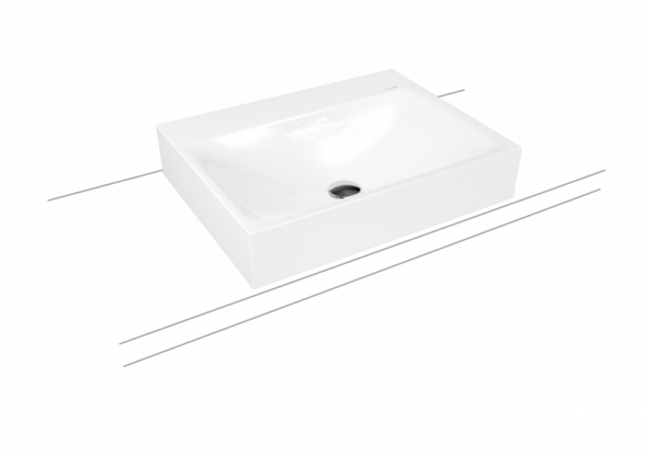 Kaldewei Silenio umywalka nablatowa bez przelewu 60x46 cm wys. rantu 120 mm 3042 904106303001