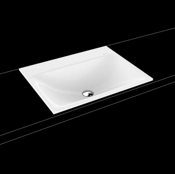 Kaldewei Silenio umywalka wpuszczana w blat bez otworu bez przelewu 60x46 cm 3037 907706313001