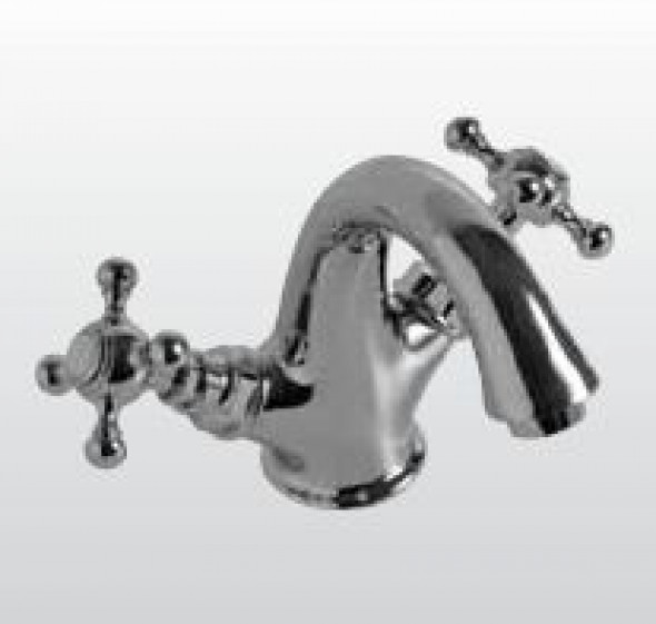 Kerasan Retro bateria umywalkowa dwuuchwytowa brąz bronzo 738993