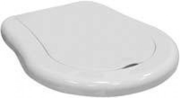 Kerasan Retro deska wolnoopadająca biały duroplast zawias brąz bronzo 108401