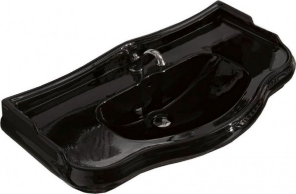 Kerasan Retro umywalka 100 cm czarna nero lucido 105004