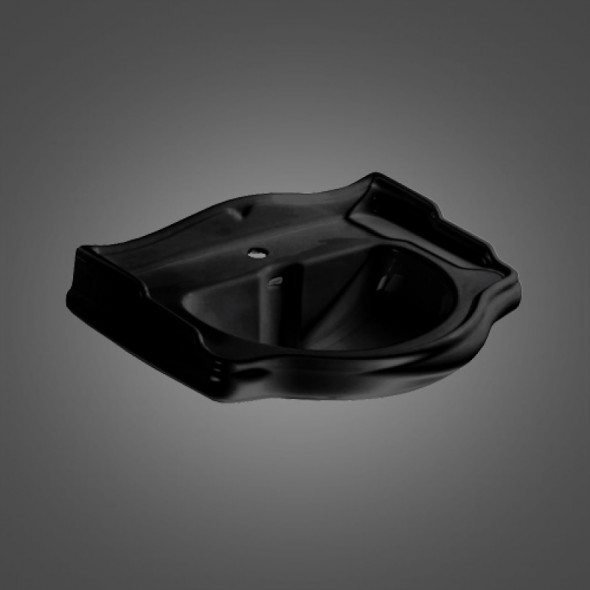 Kerasan Retro umywalka 73x54 czarny nero 104704