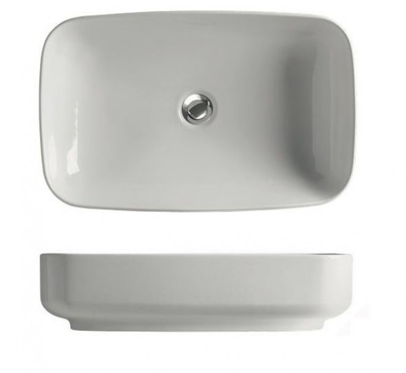 Kerasan Tribeca umywalka stawiana na blat 60x38 cm biały matowy 514130