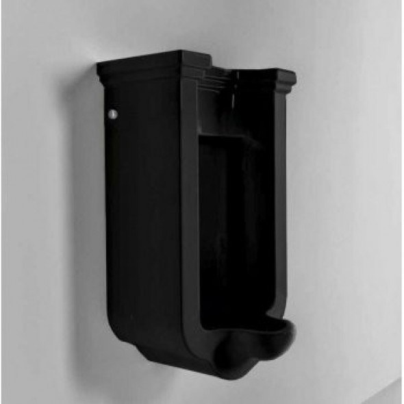 Kerasan Waldorf pisuar wiszący retro czarny nero lucido 413004