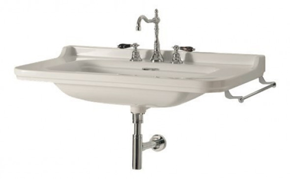 Kerasan Waldorf umywalka 120x55 cm retro biały brąz 4144K3