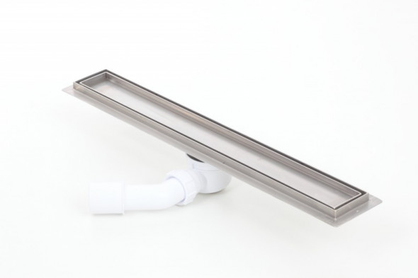 Kesmet KF seria Silver odwodnienie liniowe + ruszt do zabudowy płytką 500mm z flanszą 500KF_ZAB_P