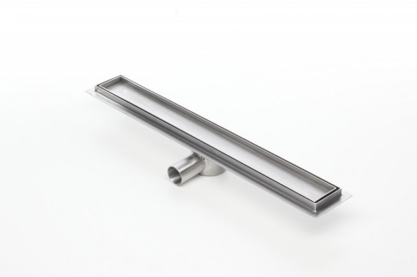 Kesmet KNF seria Gold odwodnienie liniowe + ruszt do zabudowy płytką 1200mm z flanszą 1200KNF_ZAB_M