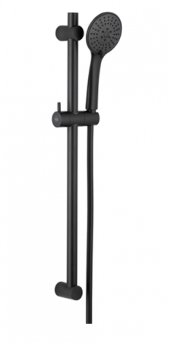 KFA Moza Black zestaw prysznicowy z drażkiem czarny 841-365-81