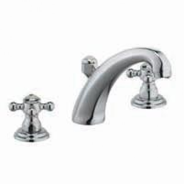 Kludi Adlon dwuuchwytowa bateria umywalkowa trzyotworowa z korkiem chrom 51 043 05 20