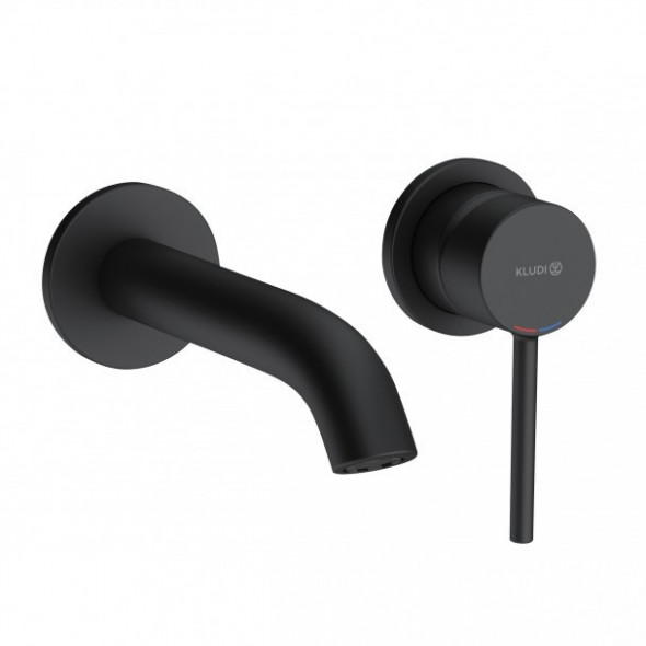 Kludi Bozz jednouchwytowa bateria umywalkowa podtynkowa wylewka 180mm czarny matowy 382443976 - OD RĘKI !!!