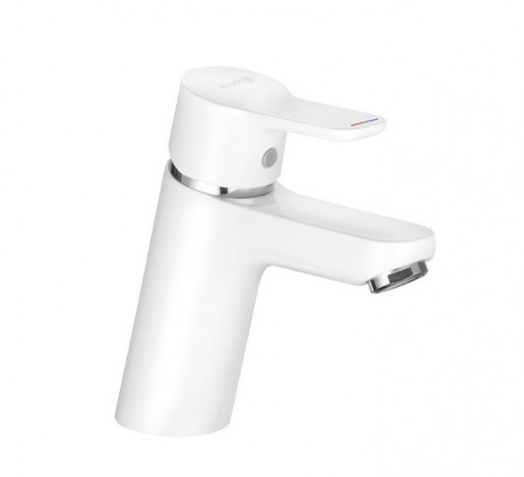 Kludi Pure&amp;amp;Easy bateria umywalkowa 70 bez korka biały/chrom 370289165