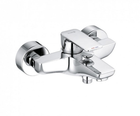 Kludi Pure&amp;amp;Style bateria wannowa ścienna chrom 406810575