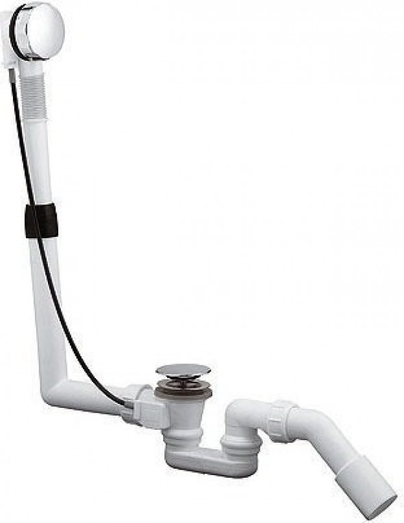 Kludi Rotexa 2000 zestaw odpływowo-przelewowy syfon wannowy pokrętło 21 406 05-00