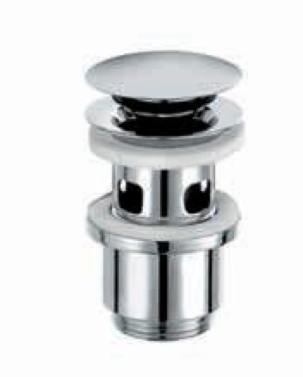 Kludi zawór spustowy zamykany na zatrzask z przelewem klik-klak chrom 10 424 05-00