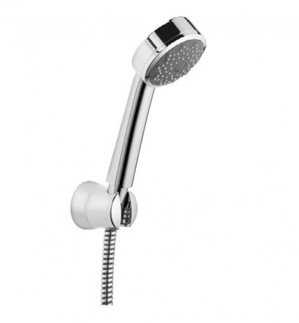 Kludi Zenta zestaw prysznicowy uchwyt punktowy słuchawka jednopozycyjna z wężem 160cm chrom 60 650 05-00