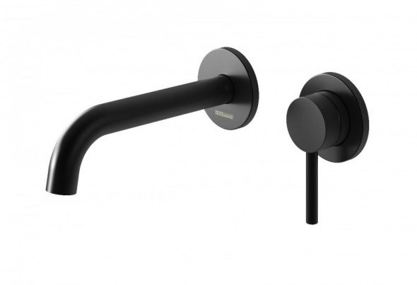 Kohlman Axel Black bateria umywalkowa podtynkowa czarny mat QW180AB