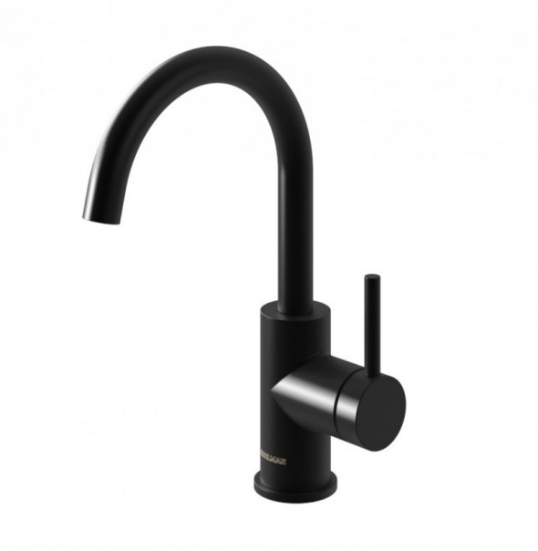 Kohlman Axel Black bateria umywalkowa wysoka czarny mat QB150AB