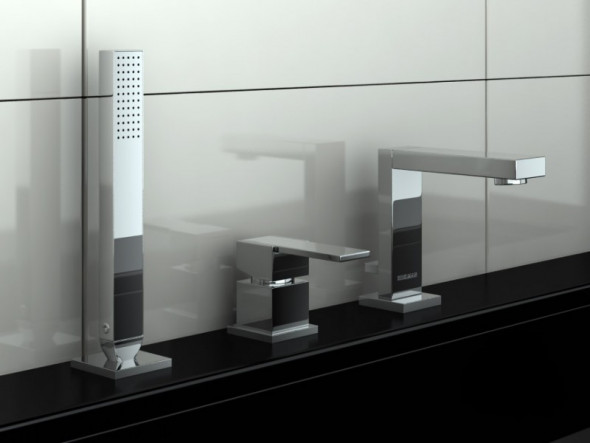 Kohlman Excelent bateria wannowa 3-otworowa chrom QB241H