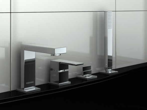 Kohlman Excelent bateria wannowa 4-otworowa chrom QB243H