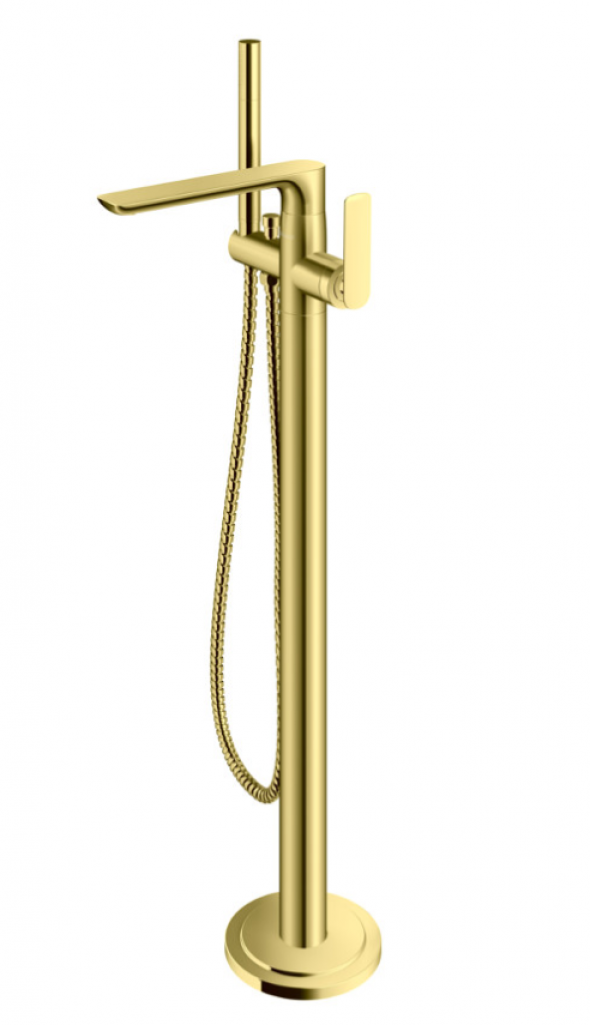 Kohlman Experience Gold bateria wannowa podłogowa wolnostojąca złoty połysk QF1165EGD