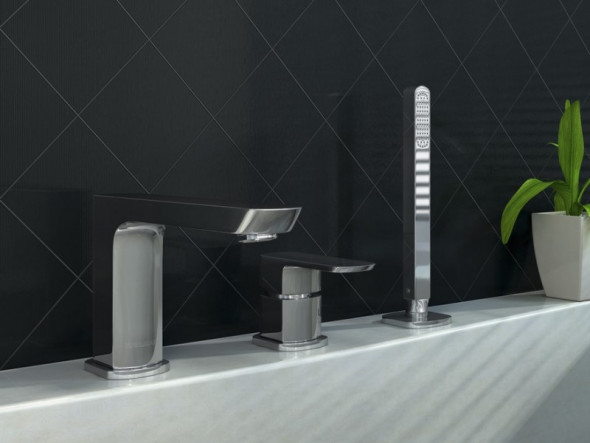 Kohlman Foxal bateria wannowa 3-otworowa chrom QB241F