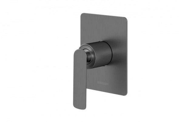 Kohlman Gray Experience bateria prysznicowa podtynkowa 1-drożna grafit szczotkowany QW220EG