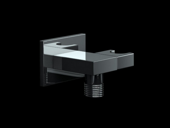 Kohlman przyłącze kątowe kwadratowe z uchwytem chrom QW004A