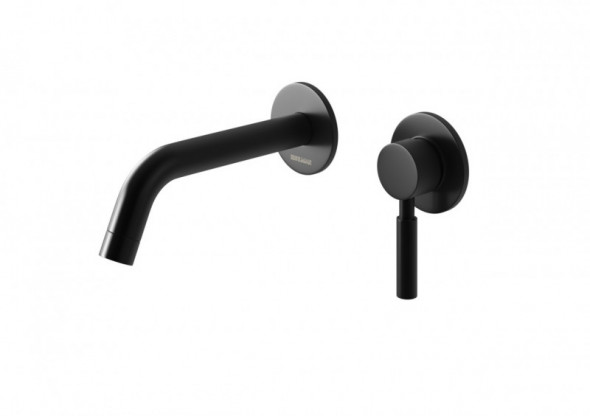 Kohlman Roxin Black bateria umywalkowa podtynkowa czarny QW180RB