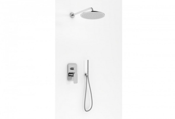 Kohlman Wexpo zestaw prysznicowy podtynkowy z deszczownicą 20 cm chrom QW210TR20