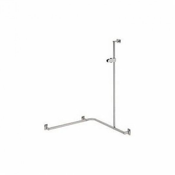 Koło Lehnen Evolution uchwyt poręcz prysznicowa z zestawem prysznicowym 76x76x110 cm prawa stal nierdzewna L30231171