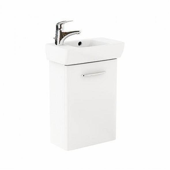 Koło Nova Pro zestaw umywalka 45cm z otworem po lewej + szafka biały połysk M39002