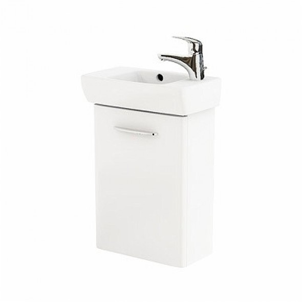 Koło Nova Pro zestaw umywalka 45cm z otworem po prawej + szafka biały połysk M39003