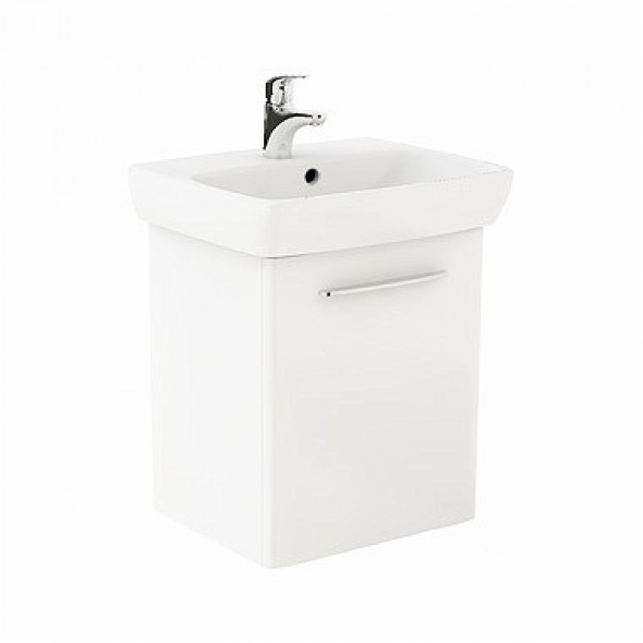 Koło Nova Pro zestaw umywalka 55cm z otworem + szafka biały połysk M39005