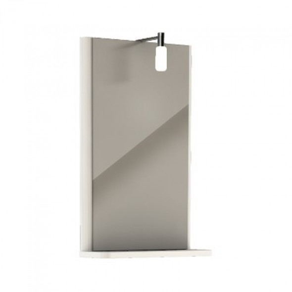 Koło Rekord lustro wiszące z oświetleniem 38,3cm 38,3x60,5 biały połysk 88417