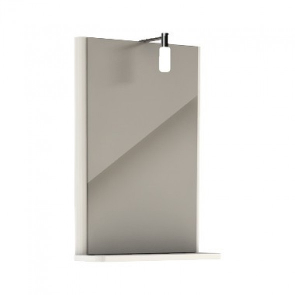 Koło Rekord lustro wiszące z oświetleniem 44,3cm 44,3x60,5 biały połysk 88418