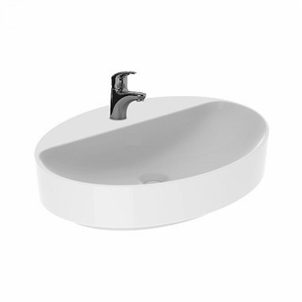 Koło Variform umywalka owalna stawiana na blat bez przelewu 60 x 45 cm 500.773.01.6
