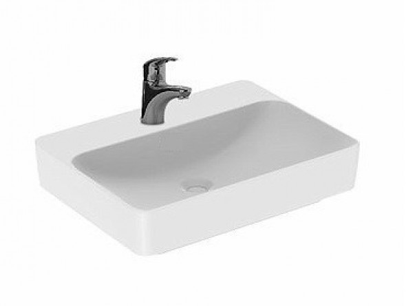 Koło Variform umywalka prostokątna stawiana na blat bez przelewu 60 x 45 cm 500.781.01.6