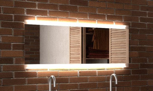 Kraft AURORA LED Lustro 100 x 50 cm uniwersalne z podświetleniem górnym i dolnym smd Led