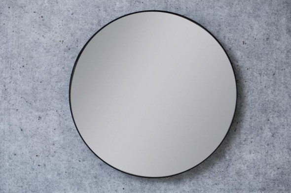 Kraft Olymp Black Lustro okrągłe fi 60 cm z podświetleniem LED