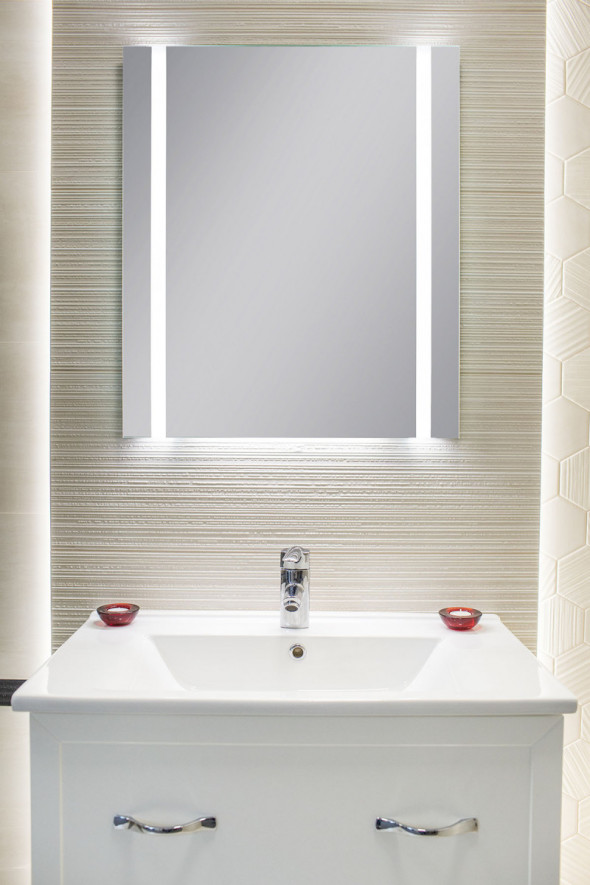 Kraft VISINE lustro prostokątne 80x70 cm z podświetleniem Led