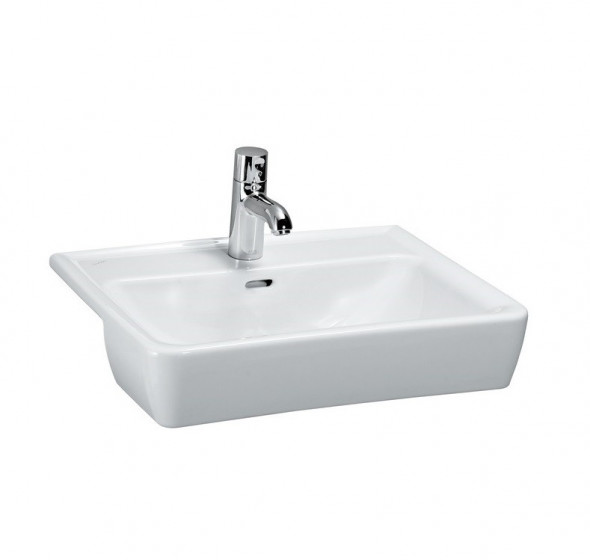 Laufen Pro-A umywalka półblatowa 56cm z otworem biały H8129610001041